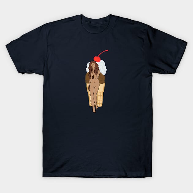 Venus of Ice Cream T-Shirt by Das Brooklyn